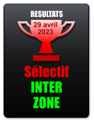 Sélectif INTER ZONE 29 avril  2023 RESULTATS